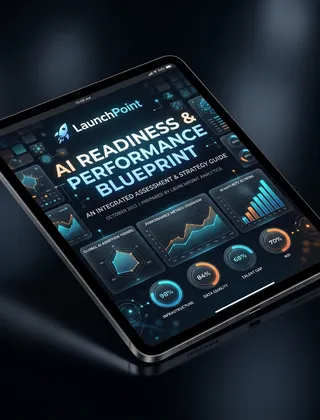 Comprehensive AI-Readiness & Performance Blueprint Tablet Mockup
